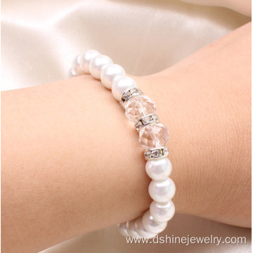 Pearl Bracelet Wholesale Crystal Bead Bangle Wedding Jewelry